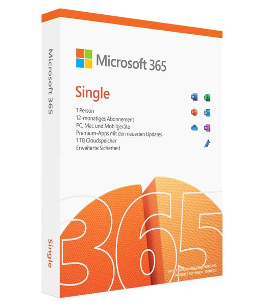 Microsoft 365 Single | 12 Mesi, 1 Utente | Word, Excel, PowerPoint | 1TB Spazio Cloud| PC Mac e dispositivi mobiliimmagine