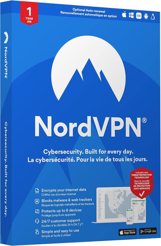 NordVPN Standard VPN + Cybersecurity 10 Dispositivi 1 Anno ESD