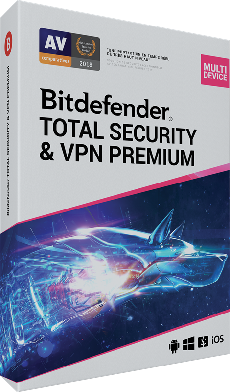 Bitdefender TOTAL Security con VPN Premium 10 Device 1 Anno immagine
