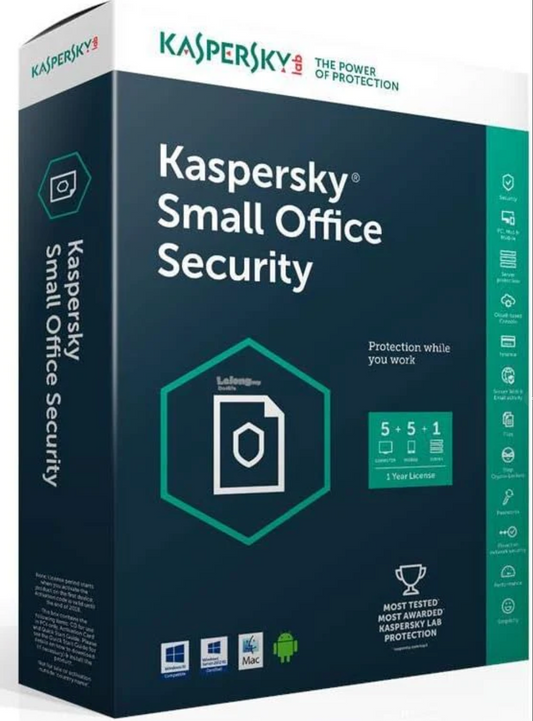 Kaspersky Small Office Security 5 Dispositivi 1 Server 1 Anno ESD