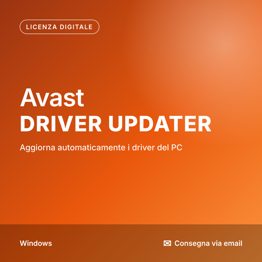 Avast Driver Updater – 1 PC – 3 Anni – Windows – Licenza ESD