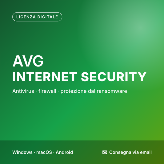 AVG Internet Security – 10 Dispositivi – 3 Anni – Win/Mac/Android – Licenza ESD