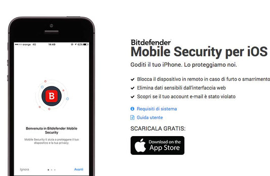 Bitdefender Mobile Security 3 Device android o iOs 1 Anno ESD immagine
