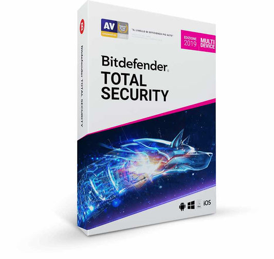 Bitdefender TOTAL Security 2025 10 PC multidevice 1 Anno ESD immagine