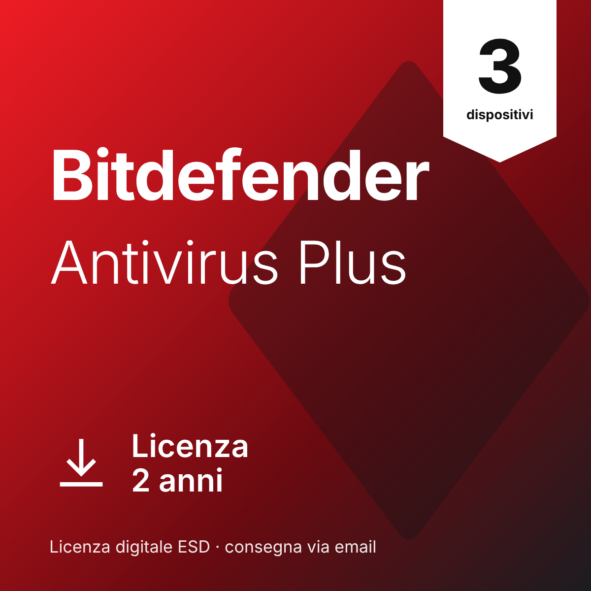 Bitdefender Antivirus Plus Multiplatform – 3 Dispositivi – 2 Anni – Licenza ESD