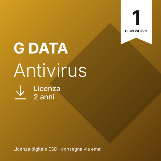 G DATA Antivirus – 1 Dispositivo – 2 Anni – Windows – Licenza ESD