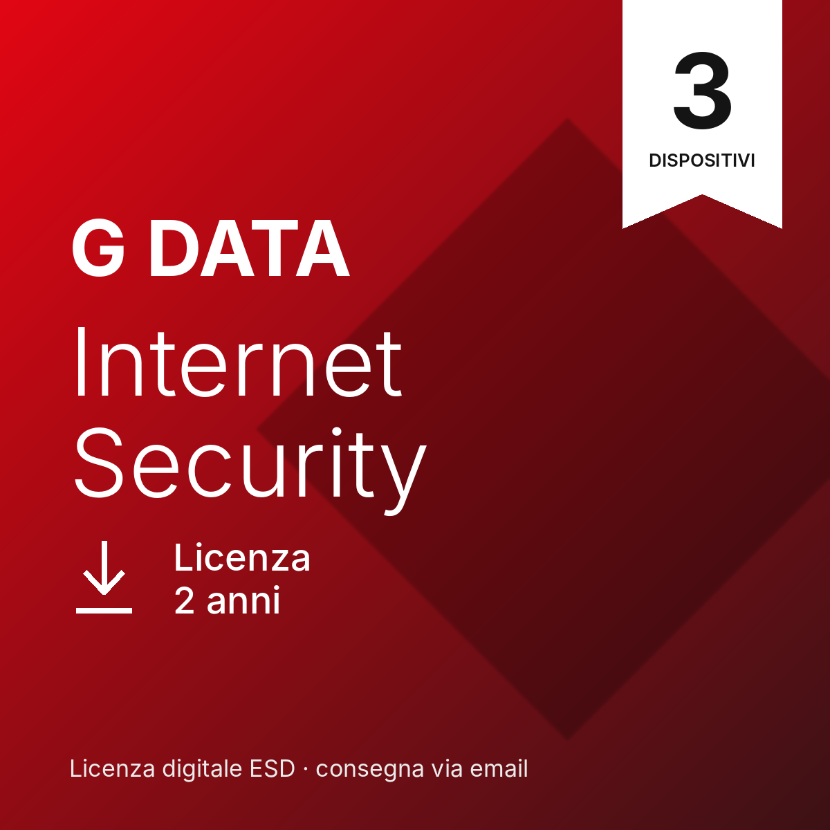 G DATA Internet Security – 3 Dispositivi – 2 Anni – Multipiattaforma – Licenza ESD
