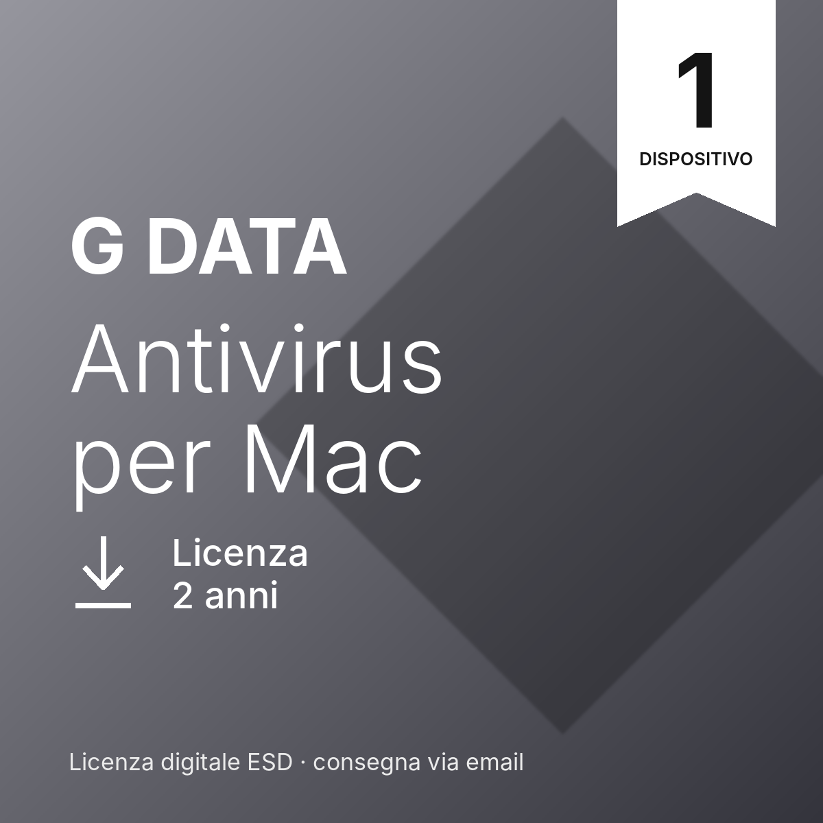 G DATA Antivirus per Mac – 1 Dispositivo – 2 Anni – macOS – Licenza ESD