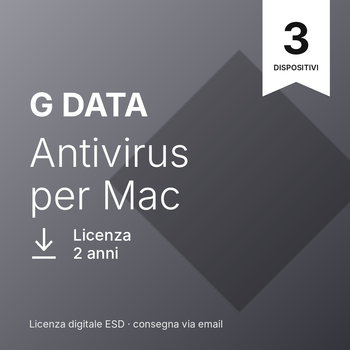 G DATA Antivirus per Mac – 3 Dispositivi – 2 Anni – macOS – Licenza ESD