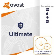Avast ULTIMATE Suite 2021 5 dispositivi 2 Anni Tutto incluso Antivirus CleanUp VPN