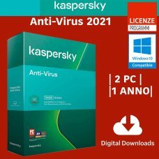 Kaspersky Anti-Virus 2021 2 Computer Windows 1 Anno ESD