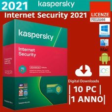 Kaspersky Internet Security 2021 10 PC MultiDevice Win Mac Android 1 Anno ESD