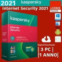 MAC LICENZA ORIGINALE 1 ANNO NO SCADENZA KASPERSKY INTERNET SECURITY 2020 PC 