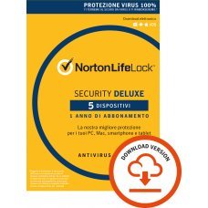 Norton security Deluxe 5 Mac Pc iOS Android ITA ESD