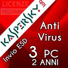 Kaspersky Anti Virus 2019 3 Computer Windows 2 Anni