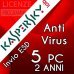 Kaspersky Anti Virus 2019 5 Computer Windows 2 Anni immagine