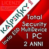 Kaspersky Total security 2019  - 1 computer Windows o Mac - 2 Anni